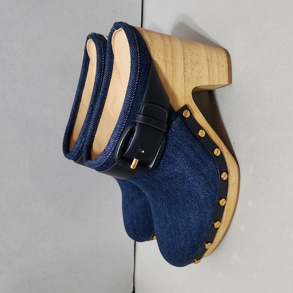 NWOB Veronica Beard Dacey Denim Clog Mules. Sizes 7, 7.5 - Picture 8 of 12